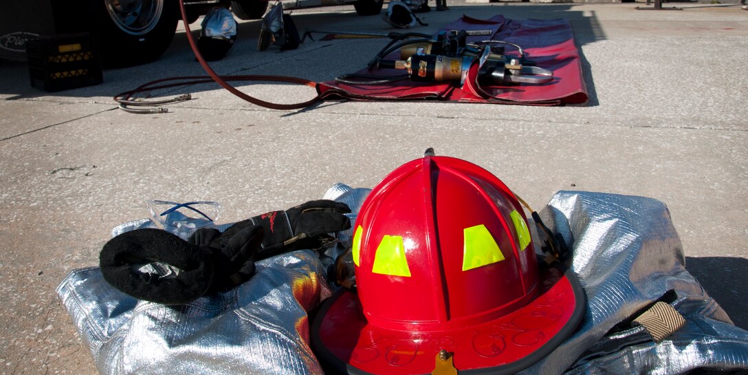 6th CES FIrefighters conduct Vehicle Extraction Training