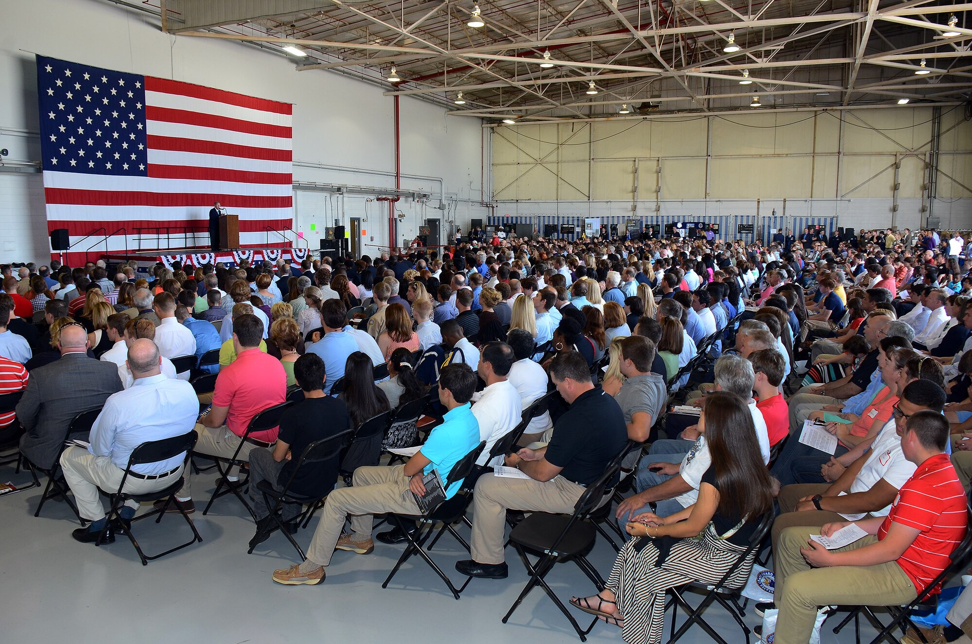 Over 1,200 people were in attendance for the 2015 Georgia Congressional Delegation Academy Day held at Dobbins Air Reserve Base, Ga., May 9, 2015. The annual event provides high school students the opportunity to meet with representatives from each of the service academies, including West Point, the U.S. Naval Academy, the U.S. Air Force Academy, the Coast Guard Academy, and the U.S. Merchant Marines Academy. (U.S. Air Force photo/ Brad Fallin)