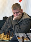 Indiana Army National Guard Spc. Nathaniel Rockhill, 38th Infantry Division, competes in the 21st NATO Chess Championship in Koege, Denmark, October 18, 2010. Rockhill placed 51st out of 84 military members from around the world.