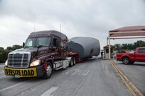 A C-17 Globemaster III tail section begins its journey from Joint Base San Antonio-Randolph to Wright Patterson Air Force Base May 10, 2015 (today). The tail section is the first part of a C-17 Globemaster III that has been converted into an aeromedical evacuation trainer by the 502nd Trainer Development Squadron to leave JBSA-Randolph for Wright-Patterson AFB, Ohio. The remainder of the fuselage will depart JBSA-Randolph May 31st, and we will provide more information as it becomes available.