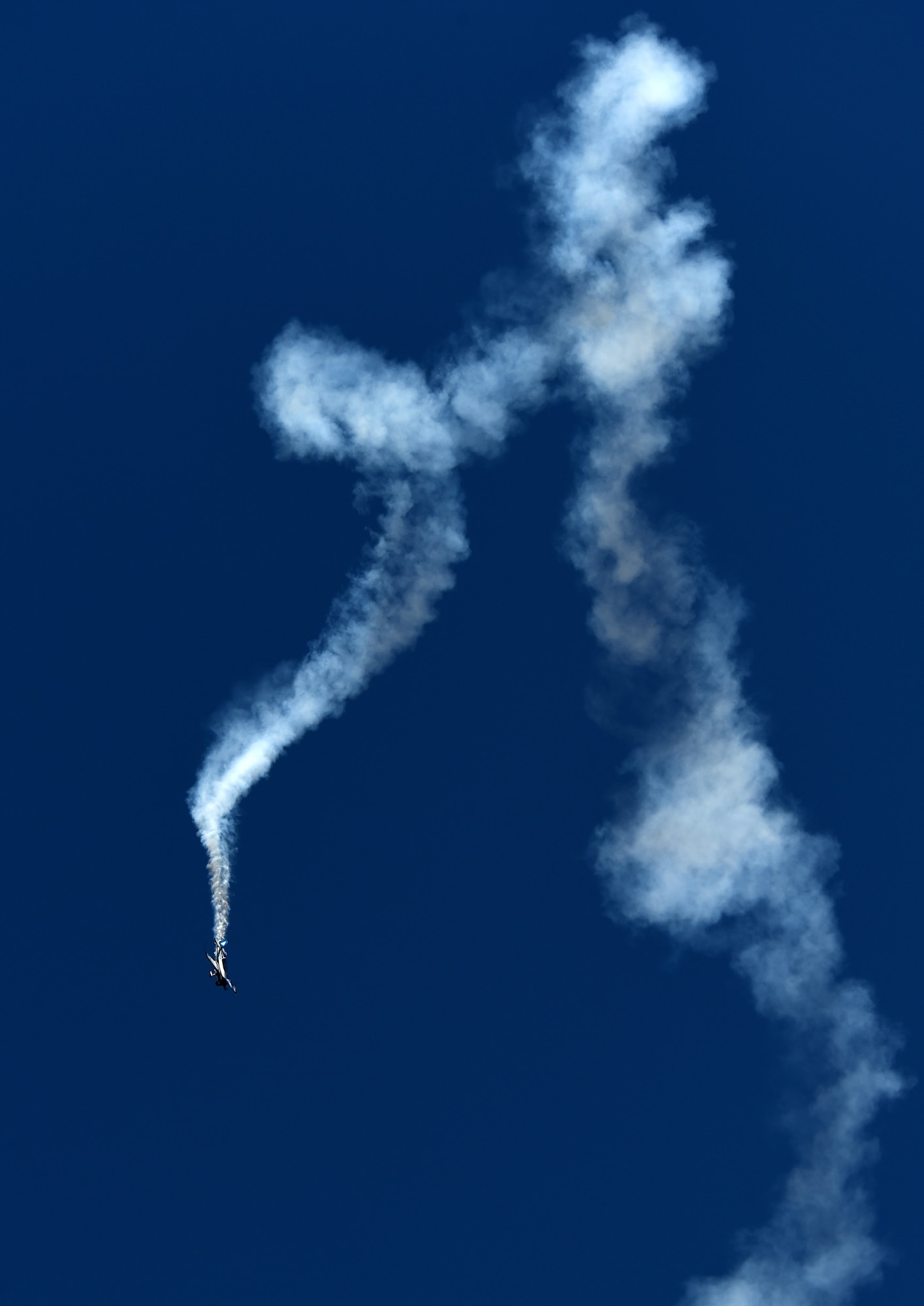 Adam Baker of Playful Airshows does an aerial demonstration during the Dyess Big Country Airfest May 2, 2015, at Dyess Air Force Base, Texas.  Other civilian acts, such as Jason Newburg of Viper Airshows and Andrew Wright of Carbon Fiber Airshows, performed during the show, too. (U.S. Air Force photo by Senior Airman Peter Thompson/ Released)
