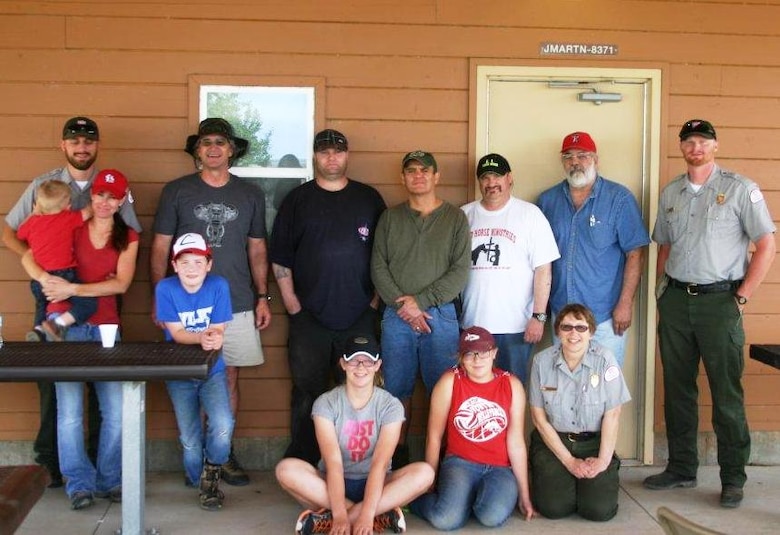JOHN MARTIN RESERVOIR, Colo. – Local volunteers joined District reservoir staff and collected more than 40 bags of trash along the south shoreline during a cleanup event May 2, 2015.  