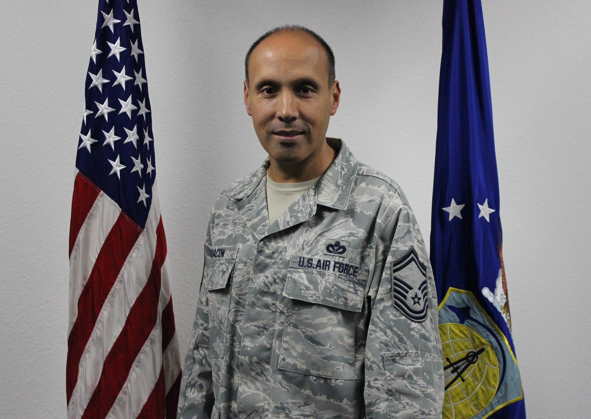 Senior Master Sgt. Rigo Chacon, career field and force development manager at the Air Force Civil Engineer Center, is the recipient of the National Society of American Military Engineers 2014 Paul R. Smith Noncommissioned Officer Medal. The award is given for outstanding leadership and contributions to military engineering and named in honor of Sgt. 1st Class Paul Ray Smith, recipient of the Medal of Honor for his actions during the war on terrorism.