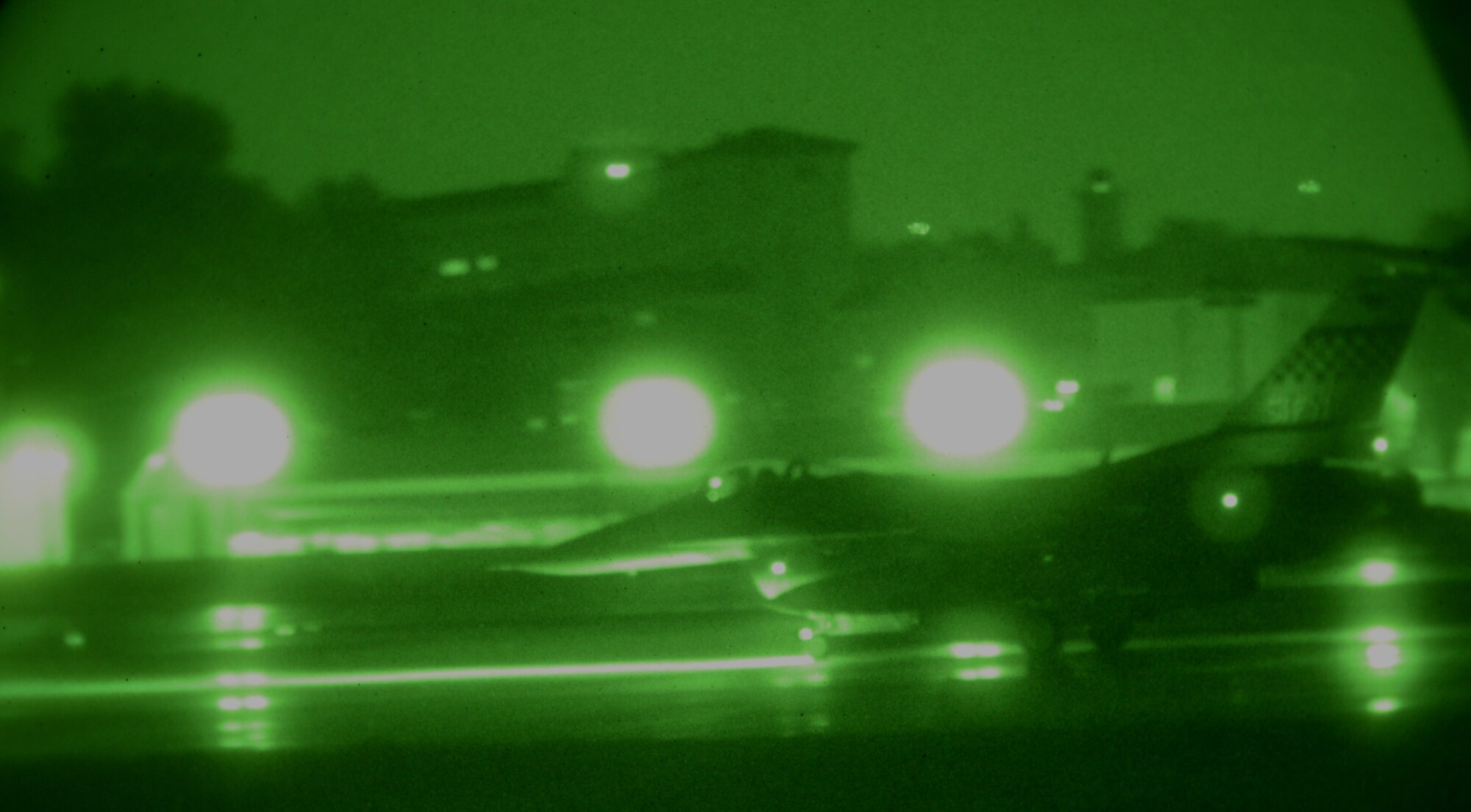An F-16 Fighting Falcon from the 36th Fighter Squadron taxis toward take off during the operational readiness exercise Beverly Midnight 15-02 May 12, 2015, at Osan Air Base, Republic of Korea. Members of Team Osan are participating in the combat exercise in order to focus on readiness, test Osan’s wartime procedures, and realistically look at our ability to defend the base, execute operations and receive follow-on forces. (U.S. Air Force photo by Staff Sgt. Benjamin Sutton/Released) 