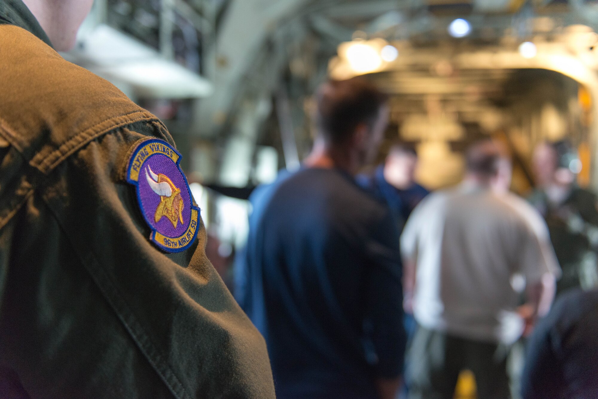 Air Traffic Controllers from Minneapolis-St. Paul fly aboard a 934th Airlift Wing C-130 familiarization flight May 6. (Air Force Photo/Staff Sgt. Trevor Saylor)
