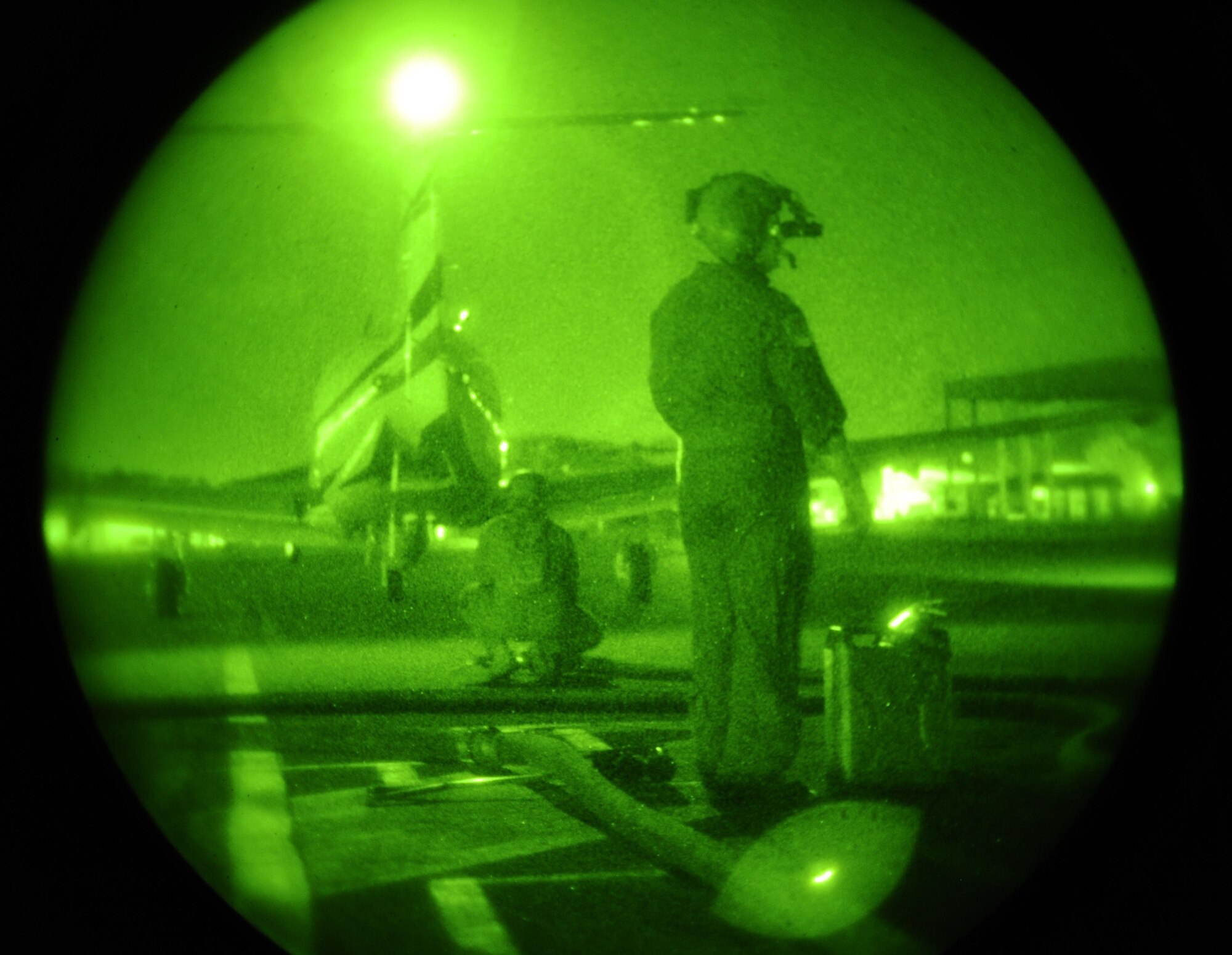 Airmen assigned to the 1st Special Operations Logistics Readiness Squadron prepare to refuel a U-28A during Forward Area Refueling Point training on Hurlburt Field, Fla., May 7, 2015. FARP first came about after the 1980 Iran hostage rescue attempt. After this event, the Air Force realized the need for a highly-efficient way to transfer fuel from one aircraft to another, in non-standard and hostile environments. (U.S. Air Force photo/Airman Kai L. White)
