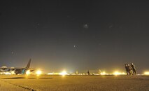 Airmen assigned to the 319th Special Operations Squadron supervise night Forward Area Refueling Point training of a U-28A on Hurlburt Field, Fla., May 7, 2015. FARP first came about after the 1980 Iran hostage rescue attempt. After this event, the Air Force realized the need for a highly-efficient way to transfer fuel from one aircraft to another, in non-standard and hostile environments.(U.S. Air Force photo/Airman Kai L. White)