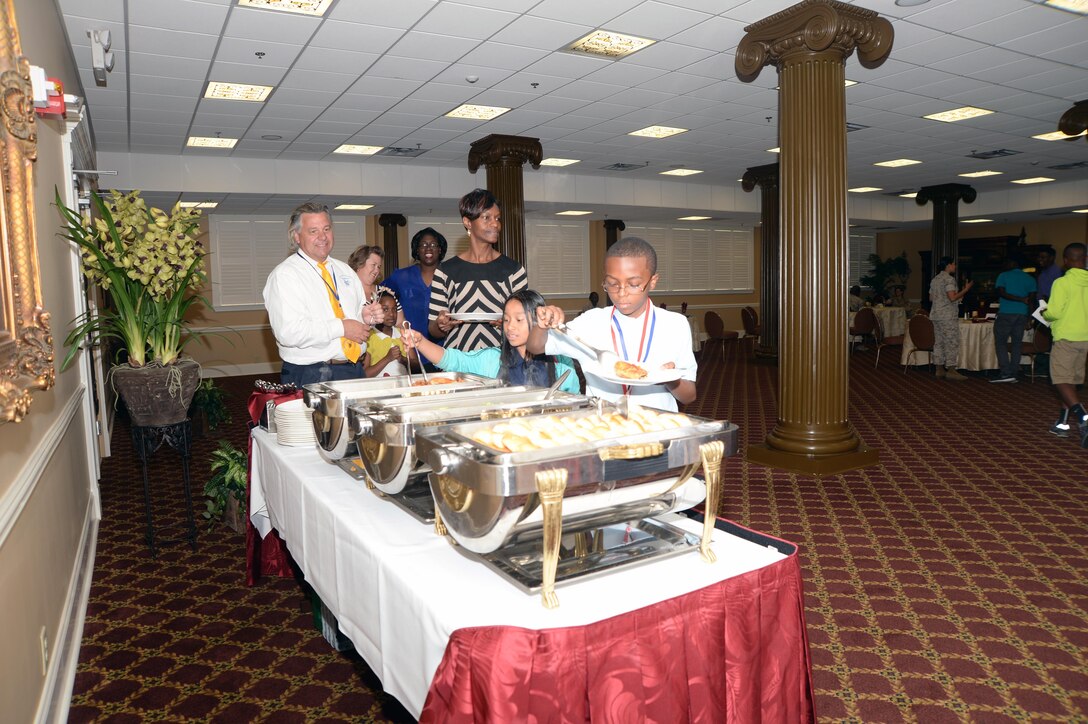 Students and school administrators attend the annual Mentors in Action Luncheon held May 14 at Town and Country Restaurant’s Grand Ballroom aboard Marine Corps Logistics Base Albany.