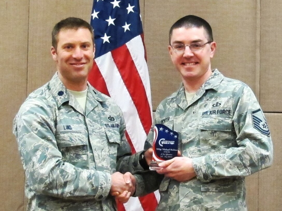Master Sergeant Michael Richter is the Senior NCO quarterly award winner for the Band of Flight.