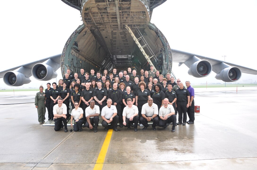 Members of the Department of Defense Executive Leadership Development Program received a wing mission brief, toured an Air Force Reserve Command C-5A Galaxy, and a walk-through of the C-5 Formal Training Unit during a visit to 433rd Airlift Wing at Joint Base San Antonio-Lackland, Texas on May 14, 2015. (U.S. Air Force photo by Capt. Philip Cortez) 