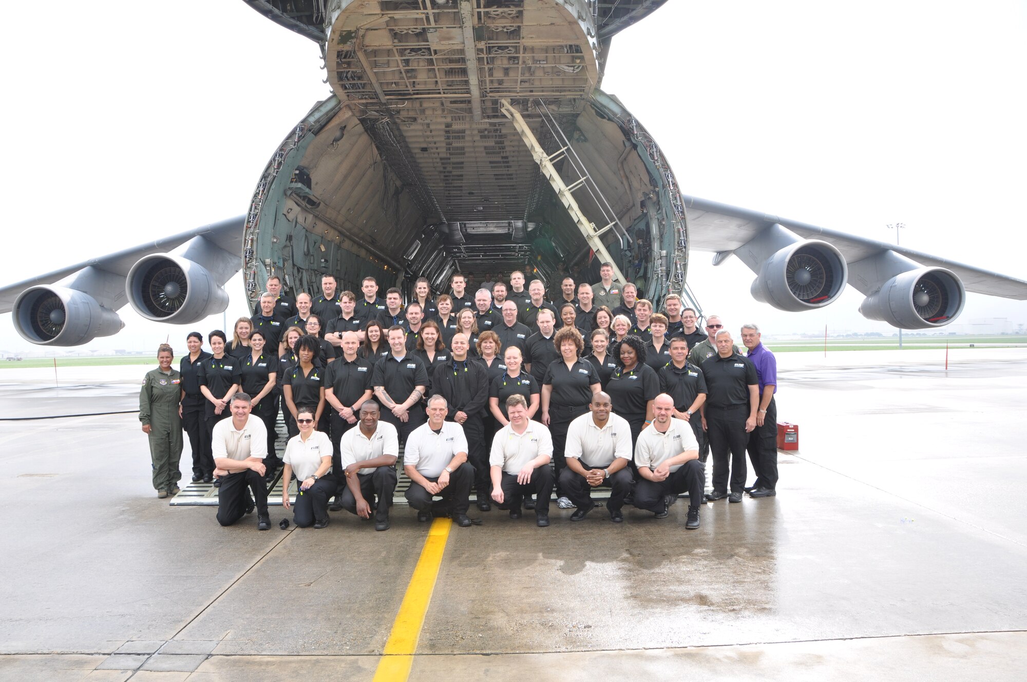 Members of the Department of Defense Executive Leadership Development Program received a wing mission brief, toured an Air Force Reserve Command C-5A Galaxy, and a walk-through of the C-5 Formal Training Unit during a visit to 433rd Airlift Wing at Joint Base San Antonio-Lackland, Texas on May 14, 2015. (U.S. Air Force photo by Capt. Philip Cortez) 