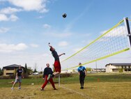 Team Malmstrom members go head-to-head during the Wing Sports Smackdown at the Grizzly Bend May 13 at Malmstrom Air Force Base, Mont. More than 200 Airmen, friends and family members attended. (U.S. Air Force photo/Airman 1st Class Collin Schmidt) 