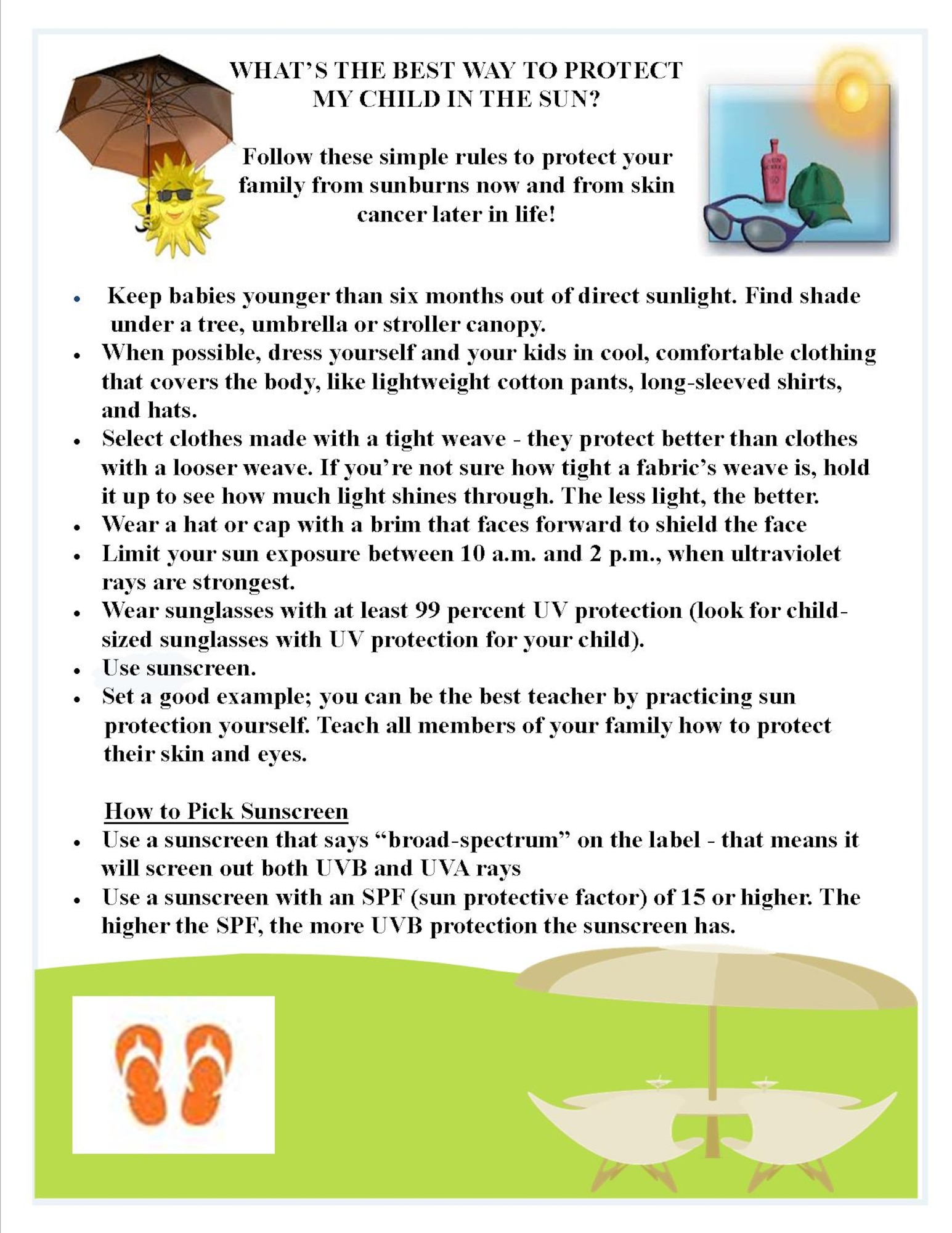 Informational flyer provided by the 319th Medical Group on Grand Forks Air Force Base, N.D. 