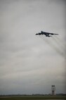 A B-52H Stratofortress takes off during a Constant Vigilance rapid launch exercise at Minot Air Force Base, N.D., May 13, 2015. The B-52s participated in a rapid launch exercise during Constant Vigilance. Air Force Global Strike Command conducts training operations and exercises on a regular basis to ensure its forces are ready to perform nuclear deterrence operations and long-range strike missions if and when called upon to do so. (U.S. Air Force photo/Airman 1st Class Christian Sullivan)