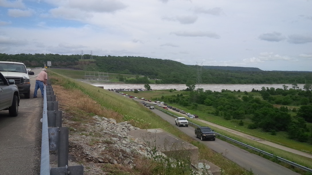 The access road on the south side of Eufaula Dam off SH-71 is closed to vehicle traffic until further notice. The road was closed due to congestion but visitors can park in a parking area on top of the dam near the entrance to the access road.
