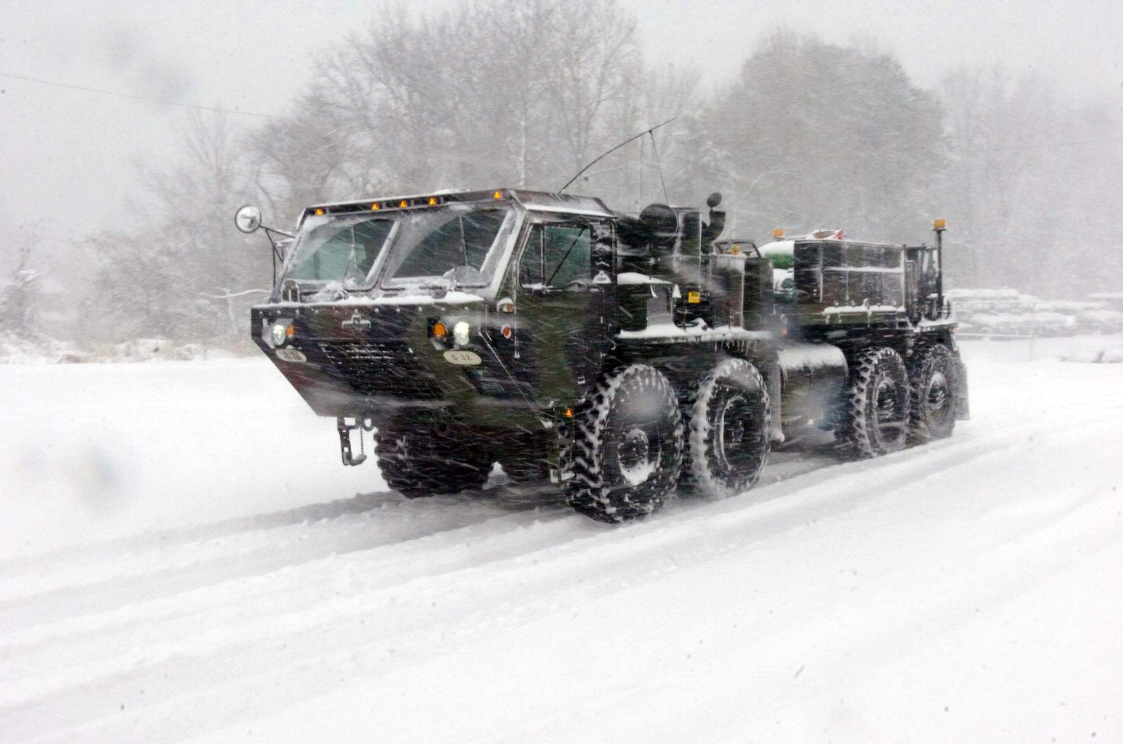 Approximately 100 Soldiers from the Virginia National Guard's 116th Brigade Combat Team were called to state active duty Dec. 25 in Norfolk, Va., in response to a severe snow storm which dropped a record amount of snow on the Hampton Roads area.