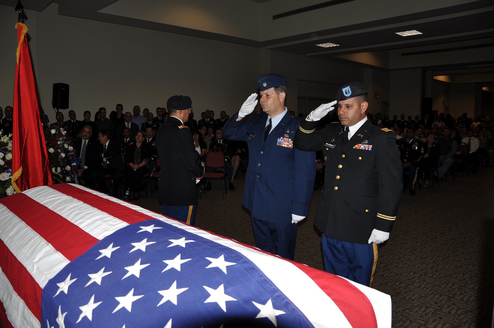 Army Brig. Gen. Victor J. Torres, one of six people killed in the Dec. 20 crash of a UH-72A Lakota helicopter, is honored at a wake in his hometown of Coamo, Puerto Rico, on Dec. 27, 2010. Torres was deputy adjutant general of the Puerto Rico National Guard.