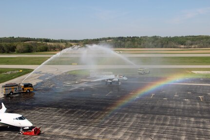 EA-6B Retiring Water Salute