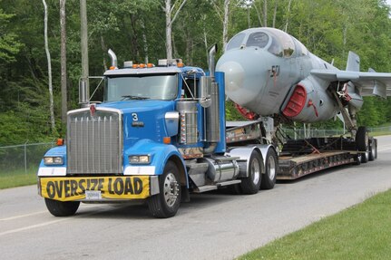 EA-6B Entering Crane Base