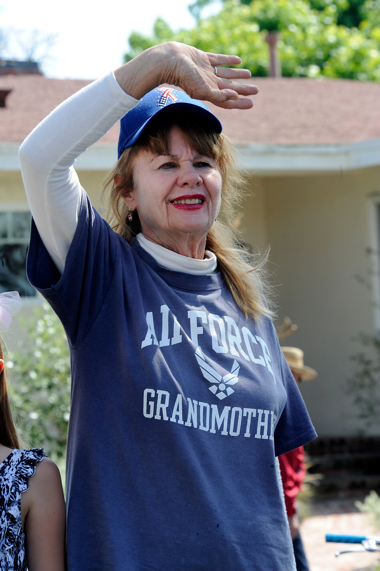 An Air Force grandmother shows her pride during the annual Torrance Armed Forces Day parade, May 16. (Photo by Joe Juarez) 