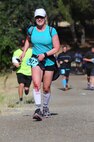 Juliana Astrachan, an assistant in the 377th Air Base Wing Protocol Office, competes in a 10K race in Vacaville, Calif. Astrachan spends time on runs working through problems or challenges. (Courtesy photo)