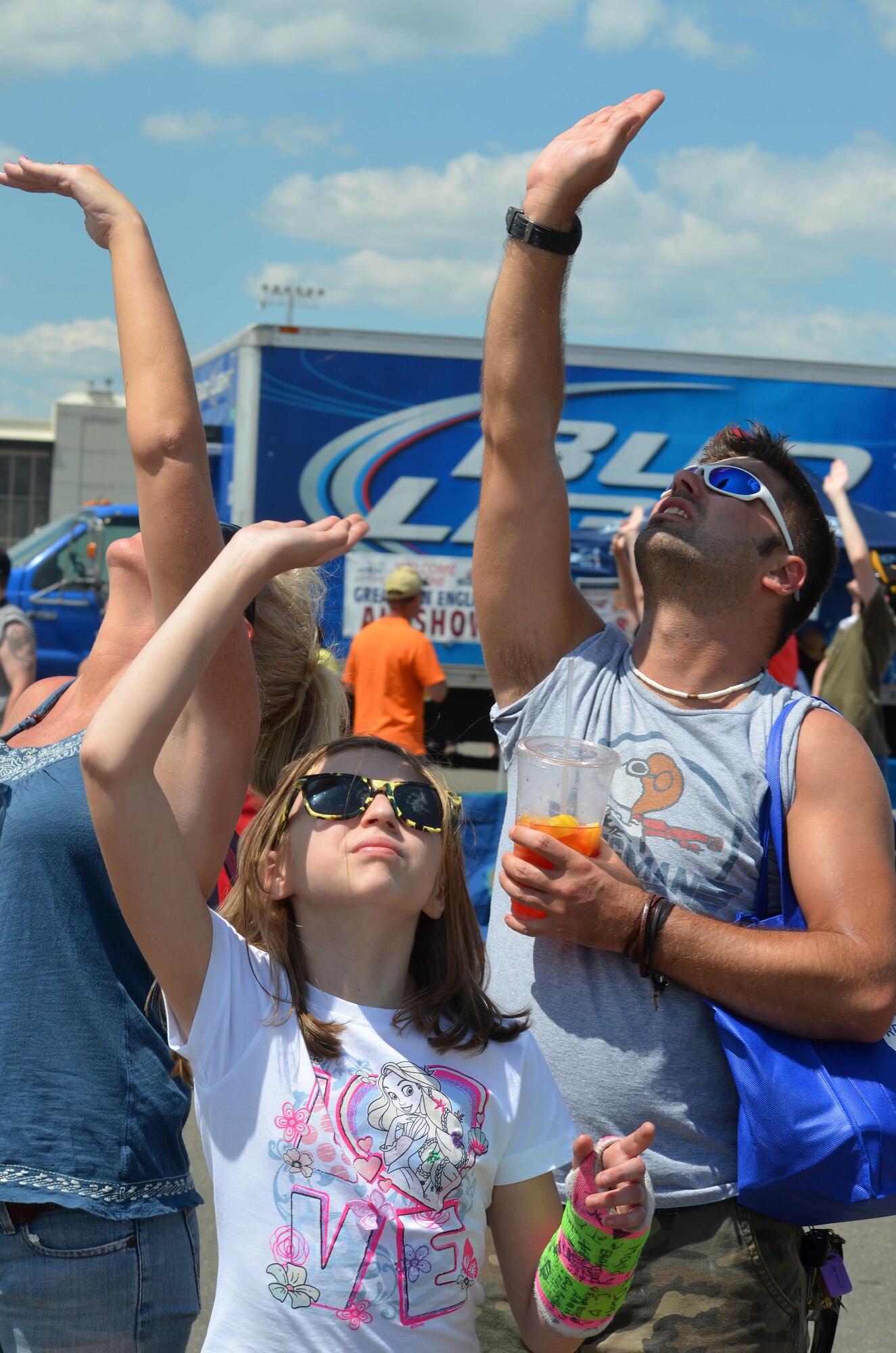 Nearly 400,000 spectators came to Westover Air Reserve Base to watch the 2015 Great New England Air Show, boasting more than two dozen current and vintage military aircraft. Aerial demonstration teams included the U.S. Navy Blue Angels, Canadian Snowbirds, U.S. Army’s Golden Knights parachuting team, F-22 demo team, Geico Skytypers, and Canadian CF-18 team. (U.S. Air Force photo/SSgt. Kelly Goonan)