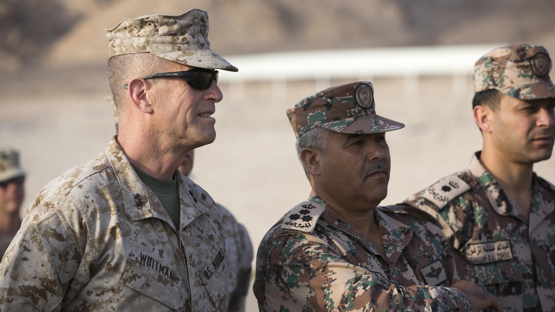 US Marines, Jordanian Forces share leadership skills with one another