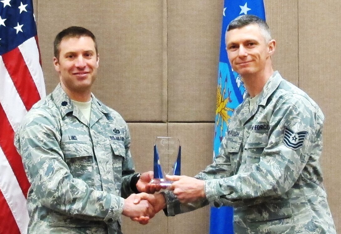 Technical Sergeant Tim Stombaugh is the Band of Flight NCO level quarterly award winner, 4th quarter, 2104. He was also named the Paul Shartle Musician of the Quarter for the same time period.