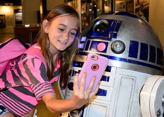 DAYTON, Ohio (05/2015) -- Special roaming characters including R2-D2 participated in Space Fest on May 15-16 at the National Museum of the U.S. Air Force. (U.S. Air Force photo) 