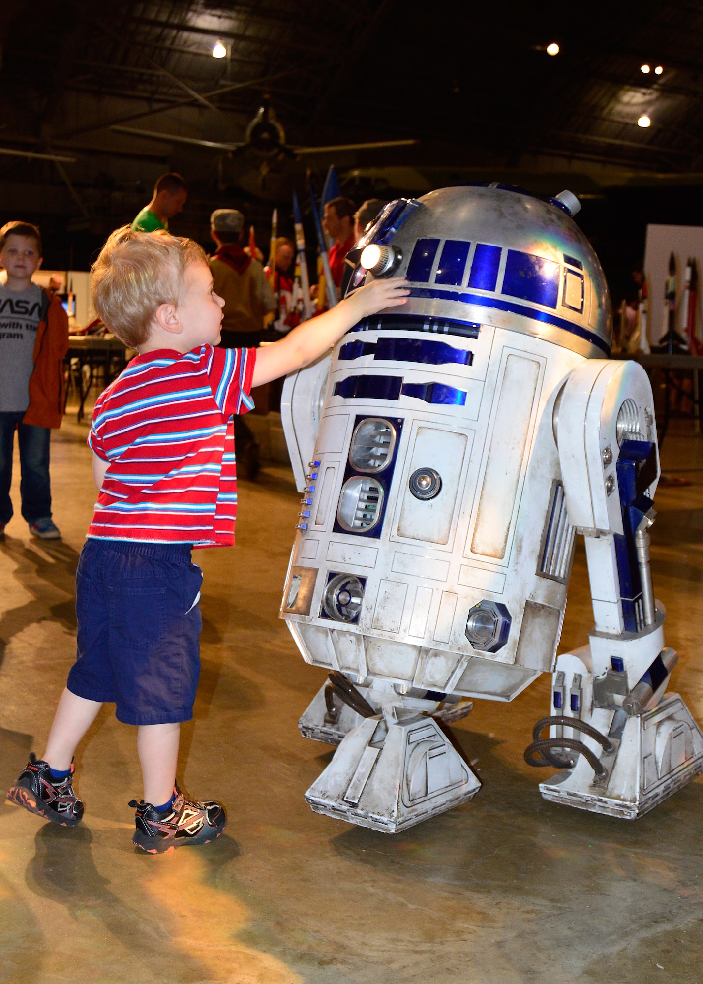 DAYTON, Ohio (05/2015) -- Special roaming characters including R2-D2 participated in Space Fest on May 15-16 at the National Museum of the U.S. Air Force. (U.S. Air Force photo) 