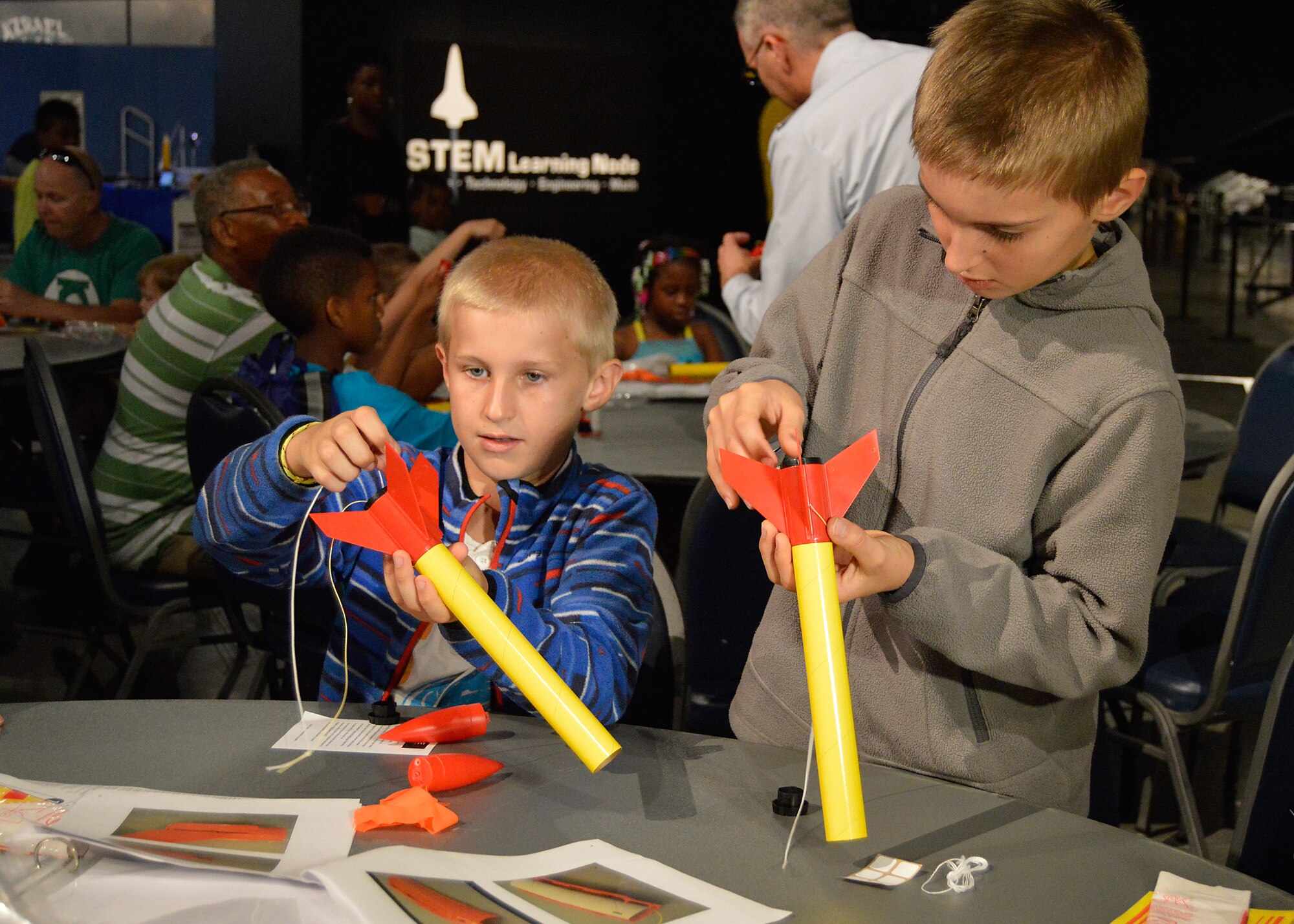 DAYTON, Ohio (05/2015) -- Participants enjoyed a number of hands-on activities during Space Fest on May 15-16 at the National Museum of the U.S. Air Force. (U.S. Air Force photo by Ken LaRock)