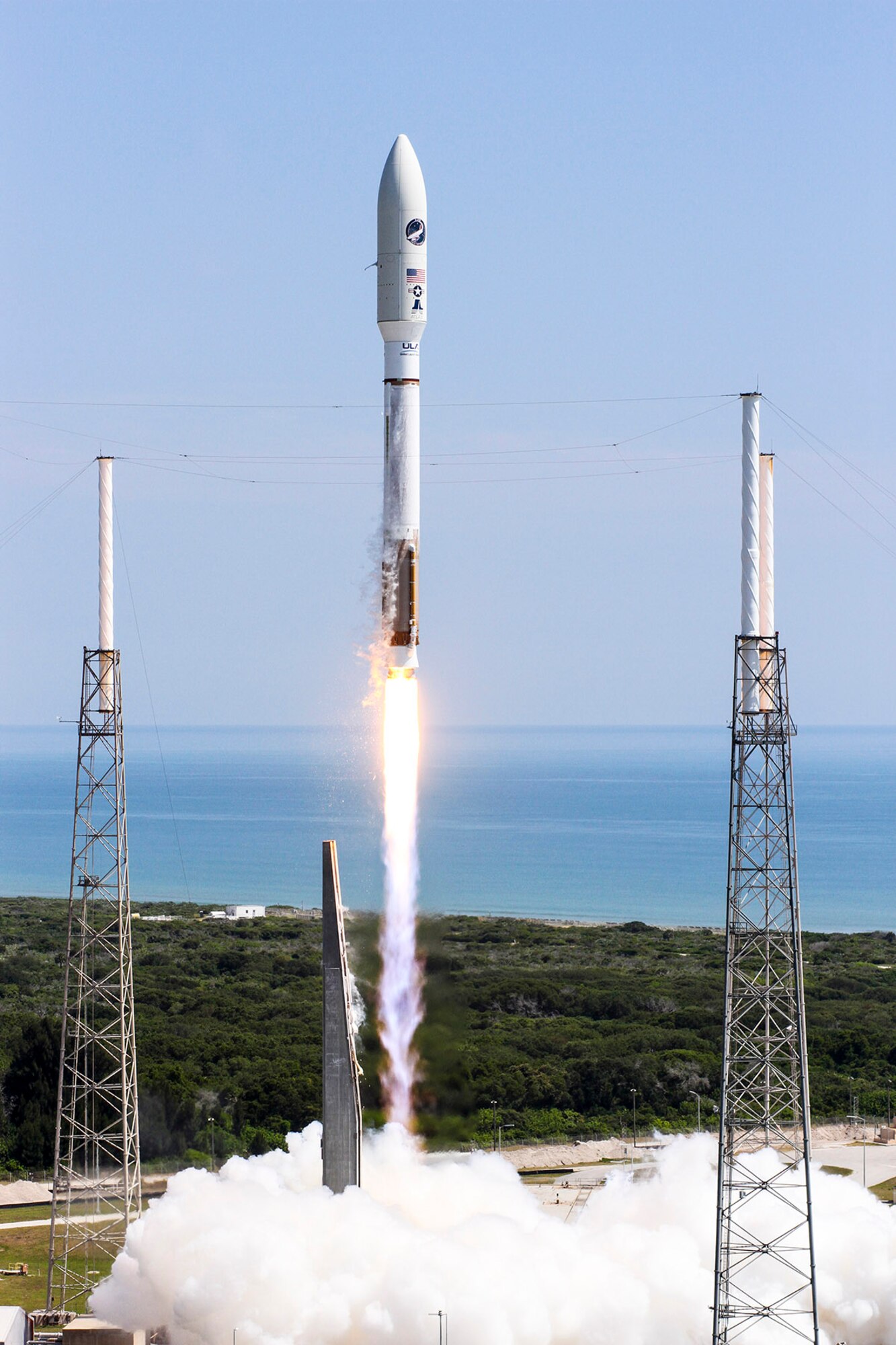 An Atlas V rocket successfully launches the AFSPC-5 mission from Cape Canaveral AFS's Space Launch Complex-41, May 20. (Photo courtesy of ULA) 