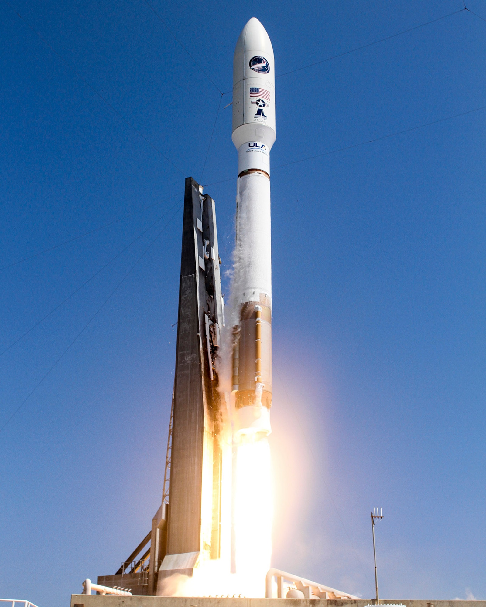 An Atlas V rocket successfully launches the AFSPC-5 mission from Cape Canaveral AFS's Space Launch Complex-41, May 20. (Photo courtesy of ULA) 
