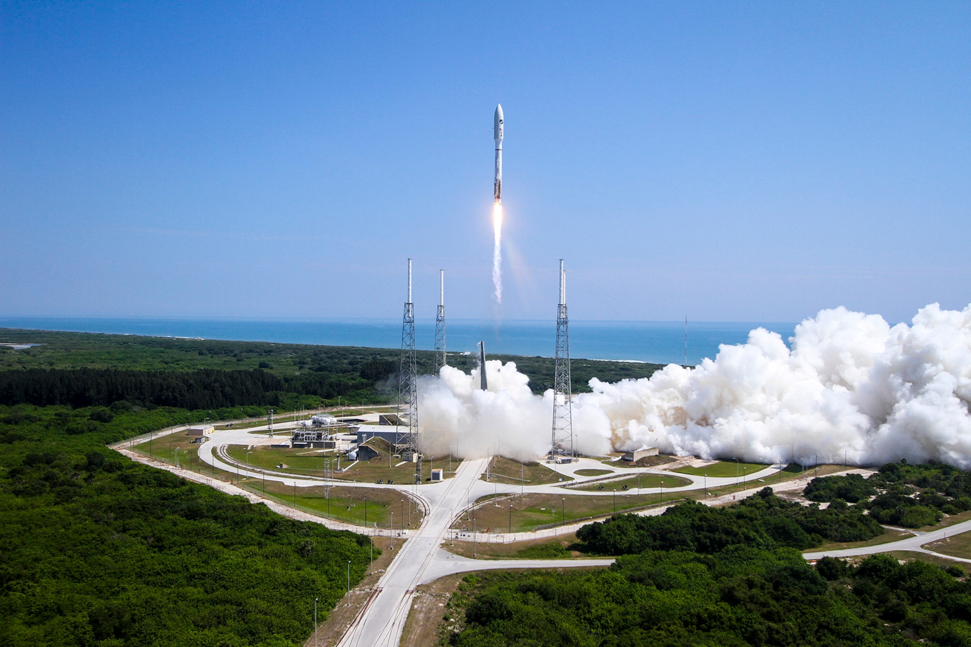 The 45th Space Wing successfully launched a United Launch Alliance-built Atlas V Evolved Expendable Launch Vehicle at 11:05 a.m. EDT, May 20, 2015, from Space Launch Complex 41 at Cape Canaveral Air Force Station, Fla. The Atlas V rocket carried into Low Earth Orbit an X-37B Orbital Test Vehicle (OTV), marking the fourth space flight for the X-37B program. (Photo/United Launch Alliance) 