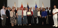 The Littoral Combat Ship Combat System Engineering Team received the award of merit for group achievement for their support to USS Independence (LCS 2) and USS Fort Worth (LCS 3) at the Naval Surface Warfare Center Dahlgren Division (NSWCDD) annual honor awards ceremony on May 14, 2015.