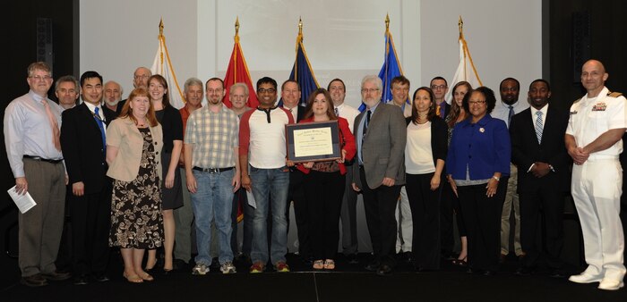 The Littoral Combat Ship Combat System Engineering Team received the award of merit for group achievement for their support to USS Independence (LCS 2) and USS Fort Worth (LCS 3) at the Naval Surface Warfare Center Dahlgren Division (NSWCDD) annual honor awards ceremony on May 14, 2015.