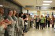 U.S. Air Force Airmen from the New Jersey Air National Guard’s 177th Civil Engineering Squadron came together with fellow military service members and people from the community to line the halls of Clearwater International Airport, Fla. to welcome home veterans of World War II on May 19, 2015. The honor flight was returning from a trip to Washington D.C. to visit war memorials.  (U.S. Air National Guard photo by Airman 1st Class Amber Powell/Released)