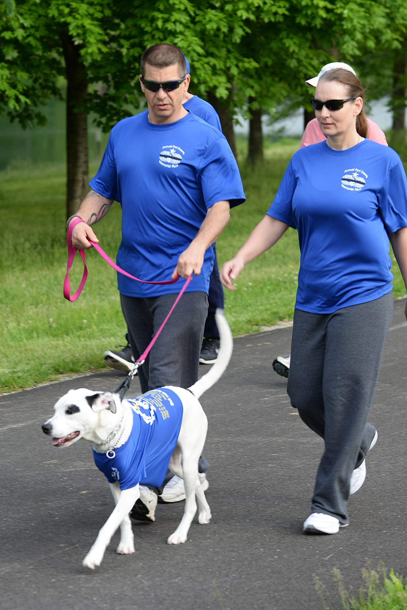 Team Scott members came out to show their support during the Port Dawgs Memorial Run May 15, 2015 at Scott Air Force Base, Illinois. The National Defense Transportation Week held events from May 10 to 16 to show support the military and civilian personnel in the transportation industry. (U.S. Air Force photo/Senior Airman Joshua Eikren)