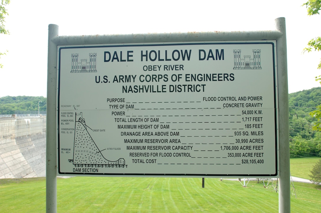 The U.S. Army Corps of Engineers Nashville District is offering the public free guided tours of the Dale Hollow Power Plant located in Celina, Tenn.  Not all portions of the dam will be accessible to the public due to safety concerns.