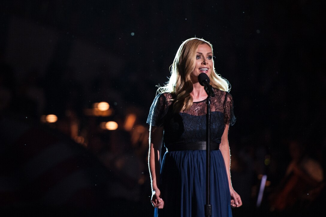 Katherine Jenkins performs at the 26th National Memorial Day Concert on the West Lawn of the U.S. Capitol in Washington, D.C., May 24, 2015. 