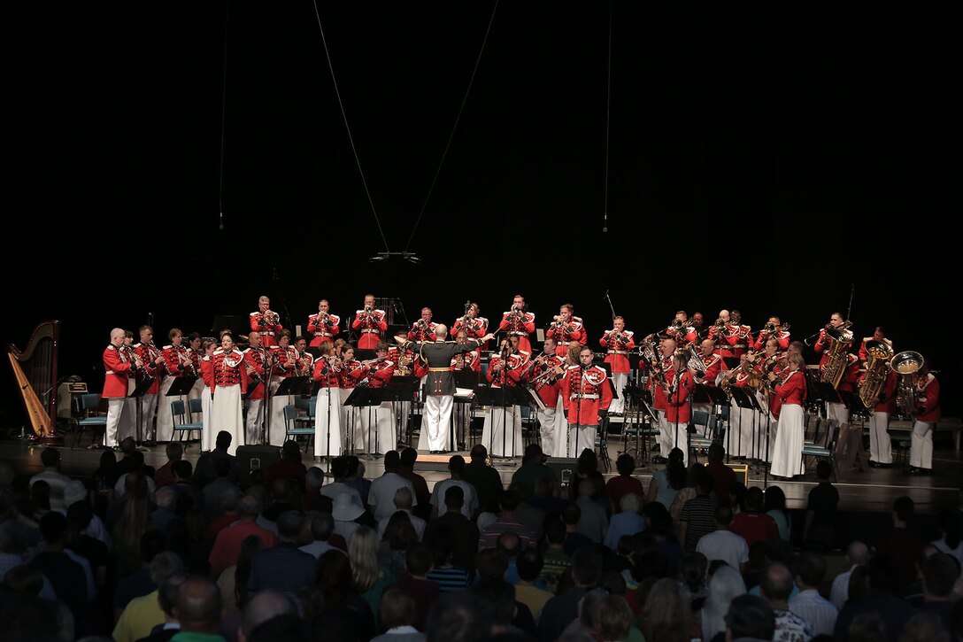 The Marine Band performed its annual Memorial Day Summer Blast Off concert on Sunday, May 24, 2015 at the Filene Center at Wolf Trap in Vienna, Va. (U.S. Marine Corps photo by Master Sgt. Kristin duBois/released.)