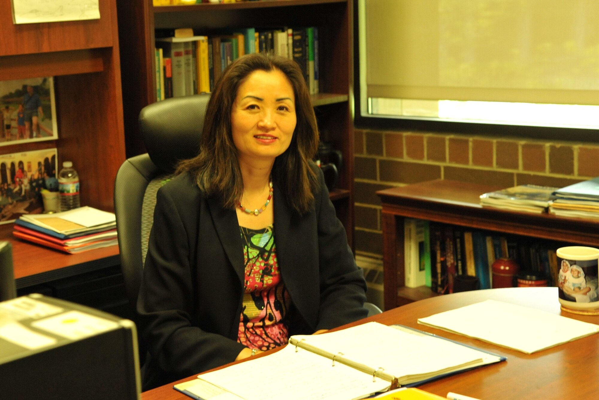 Dr. Aihua Wood, Air Force Institute of Technology (AFIT) Professor of Mathematics, is the Launching Equity in the Academy (LEADER) across the Dayton Entrepreneurial Region) representative for Women in Science, Technology, Engineering, and Management (STEM).