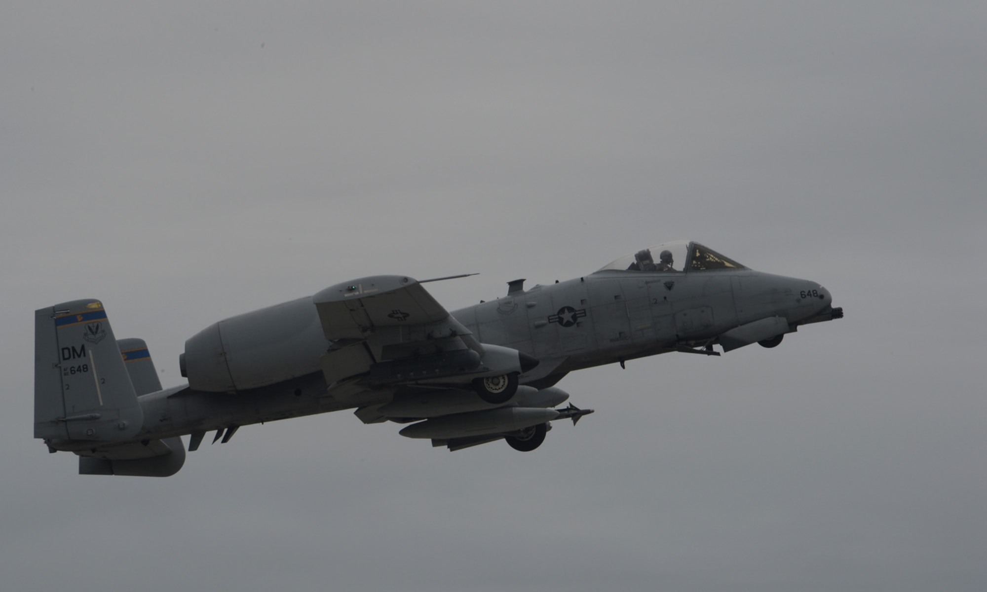 A U.S. Air Force A-10 Thunderbolt II attack aircraft assigned to the 354th Expeditionary Fighter Squadron takes off during a theater security package deployment at Sliac Air Base, Slovakia, May 22, 2015. The U.S. and Slovak air forces will conduct training aimed to strengthen interoperability and demonstrate the countries' shared commitment to the security and stability of Europe. (U.S. Air Force photo by Senior Airman Dylan Nuckolls/Released)