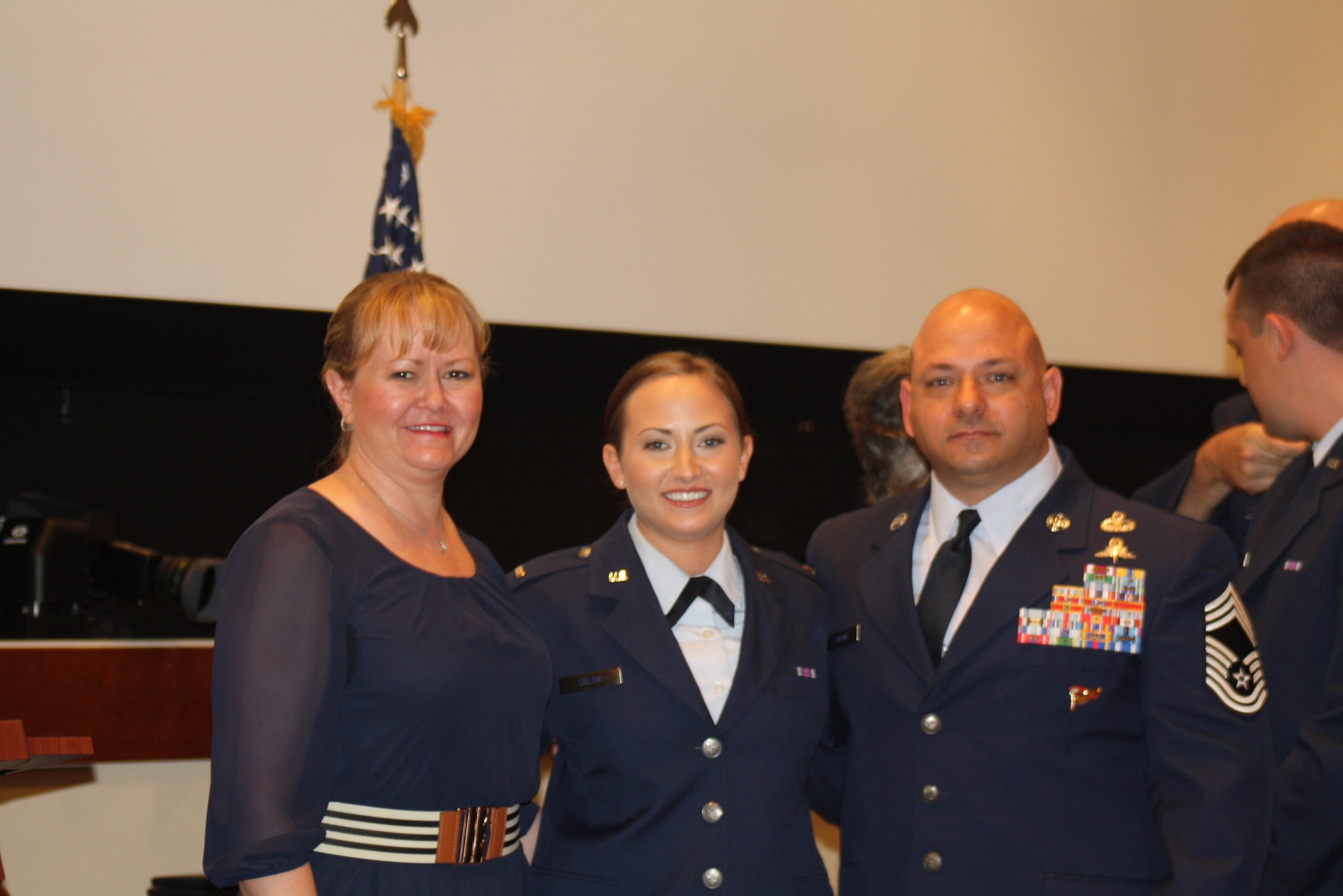2nd Lt. Jenna Colon poses for a photo with her family after her commissioning ceremony at East Carolina University, May 9, 2015. 2nd Lt. Colon is continuing a family tradition of military service that stretches back to the Korean War. (Courtesy photo)