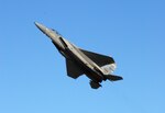 An F-15 assigned to the 120th Fighter Wing of the Montana Air National Guard lifts off in flight over the runway of the Great Falls International Airport in 2009.