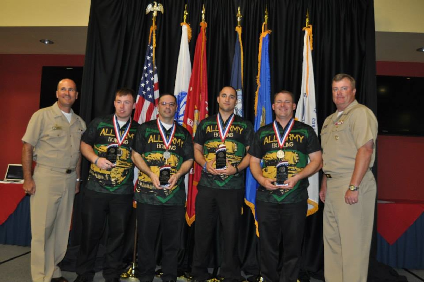 Army silver medal men's team at the 2015 Armed Forces Bowling Championship held at NAS Jacksonville, Fla. from 11-18 May