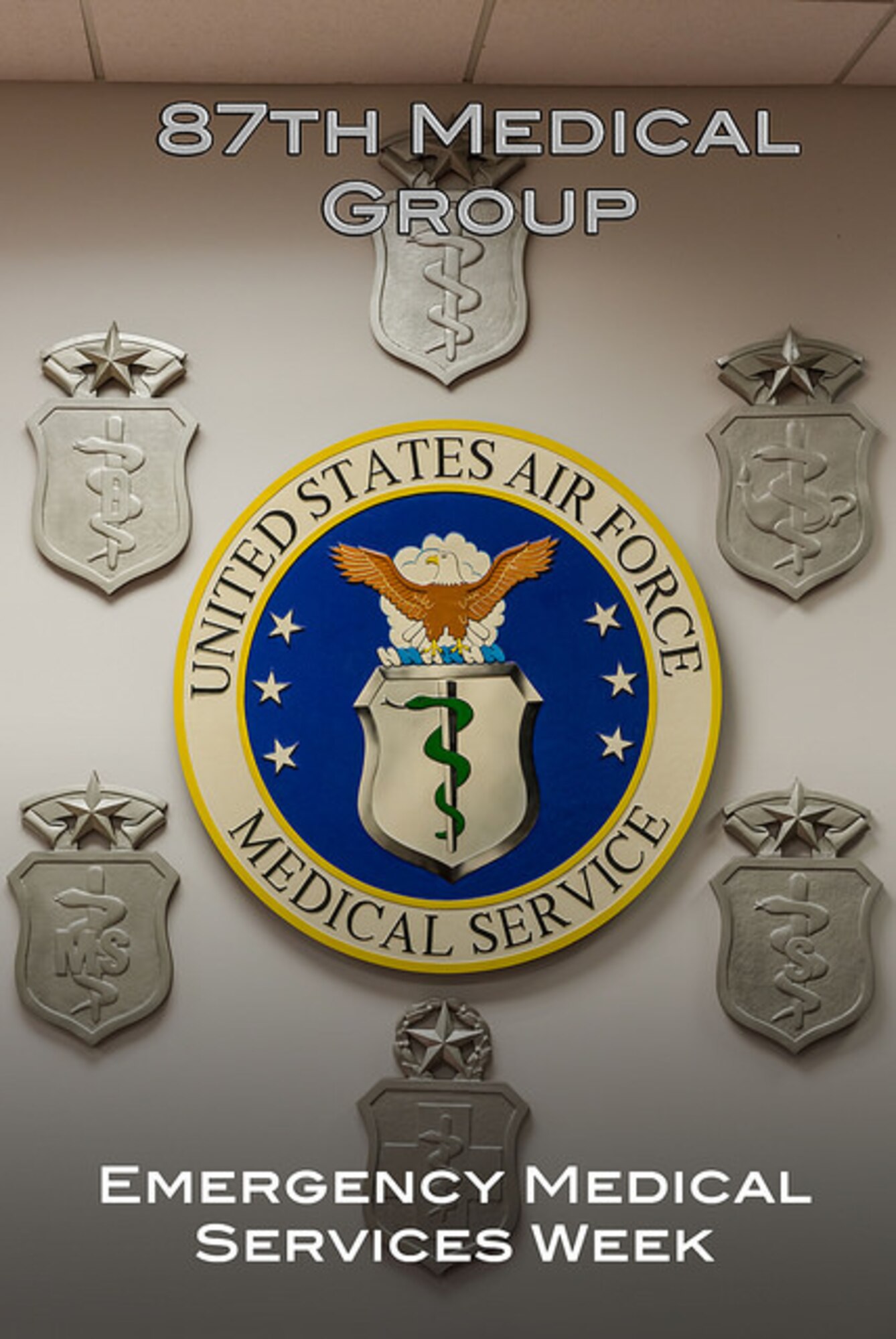 This week the 87th Medical Group participated in Emergency Medical Services Week on Joint Base McGuire-Dix-Lakehurst, N.J. May 18-21, 2015. EMS week recognizes the hard work and dedication of emergency medical technicians and emergency first responders. (U.S. Air Force illustration by Airman 1st Class Joshua King) 