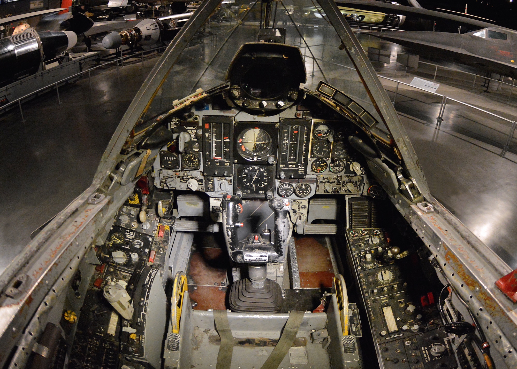 DAYTON, Ohio -- Convair F-106A Delta Dart cockpit in the Cold War Gallery at the National Museum of the United States Air Force. (U.S. Air Force photo)