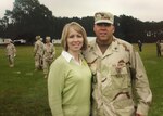 Sgt. 1st Class Joseph Ros, 386th Engineer Battalion, Texas Army National Guard, and his wife, Ashley, after he returned from deployment in support of Operation Iraqi Freedom 2004-2005. Ros, 44, died while saving his son from drowning on Memorial Day, May 25, 2015. (Photo courtesy of the Ros family)