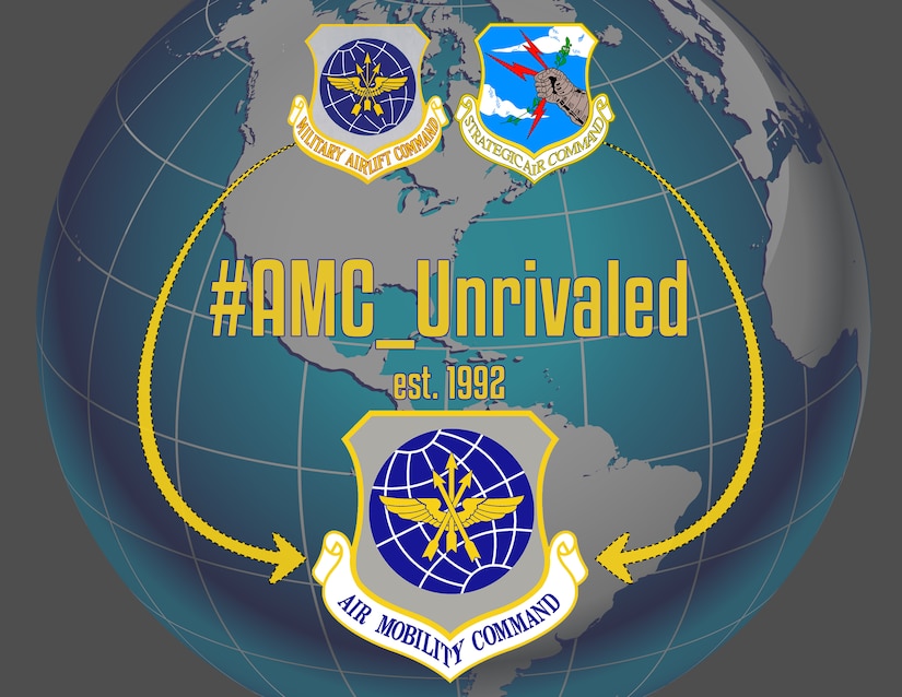 Air Mobility Command was created on June 1, 1992, when the Military Airlift Command and Strategic Air Command were inactivated. Elements of those two organizations, MAC's worldwide airlift system and SAC's KC-10 and KC-135 tanker force, combined to form AMC.